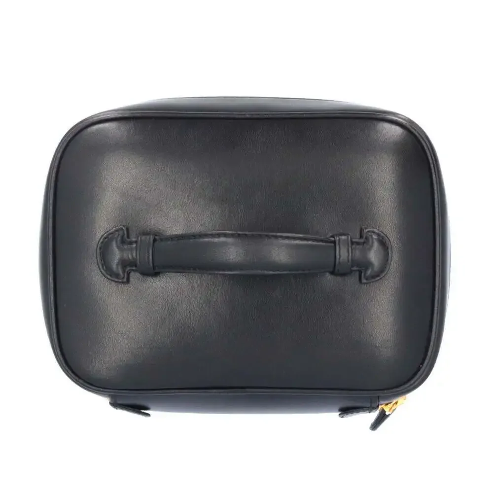 CHANEL Black Leather Vanity Bag